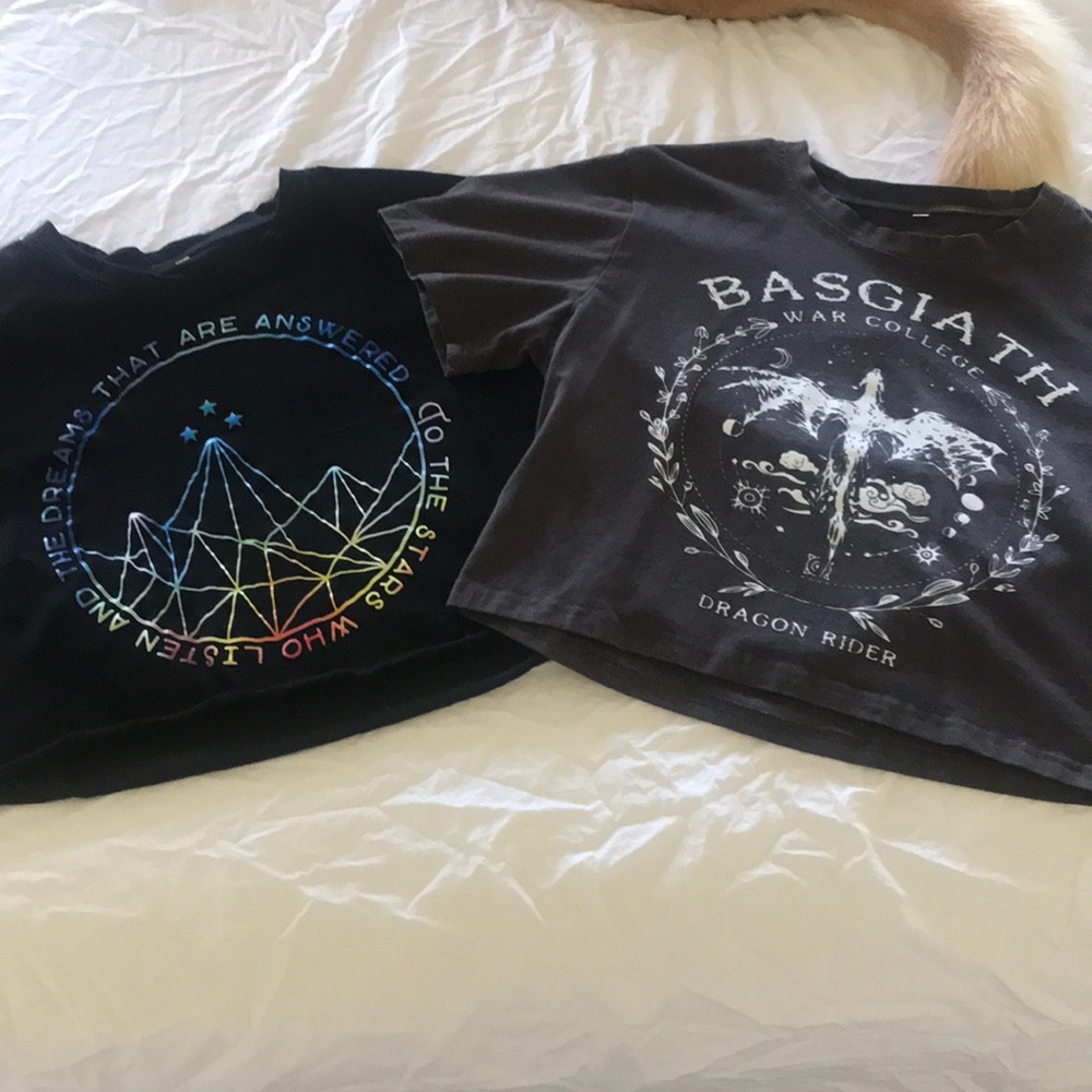 Fantasy book lovers crop top bundle